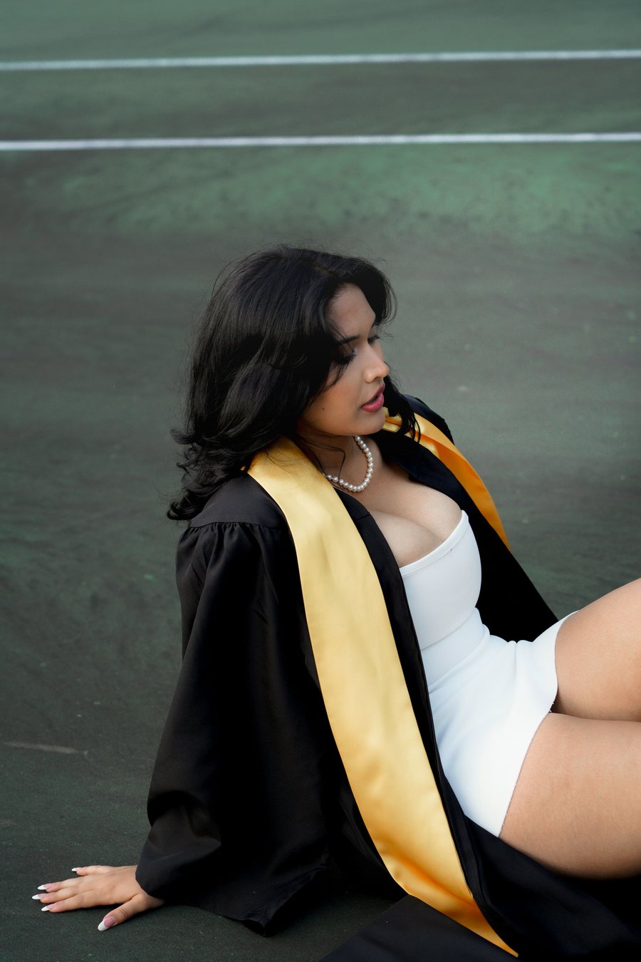 A graduation portrait by Caitlyn Morton