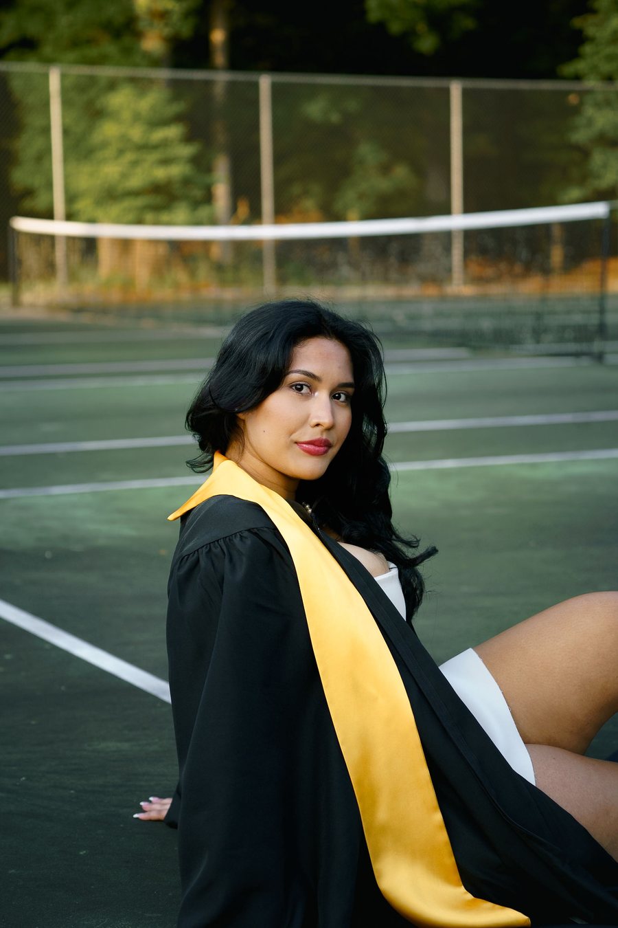 A graduation portrait by Caitlyn Morton
