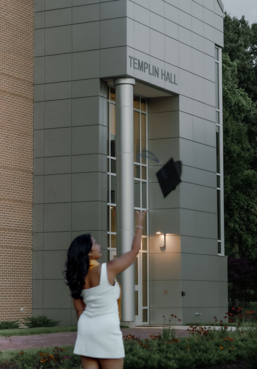 A graduation portrait by Caitlyn Morton