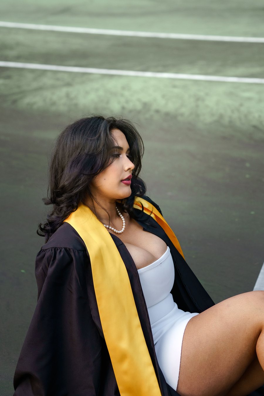 A graduation portrait by Caitlyn Morton