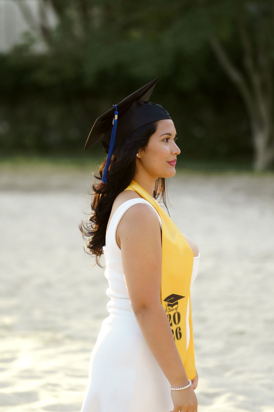A graduation portrait by Caitlyn Morton