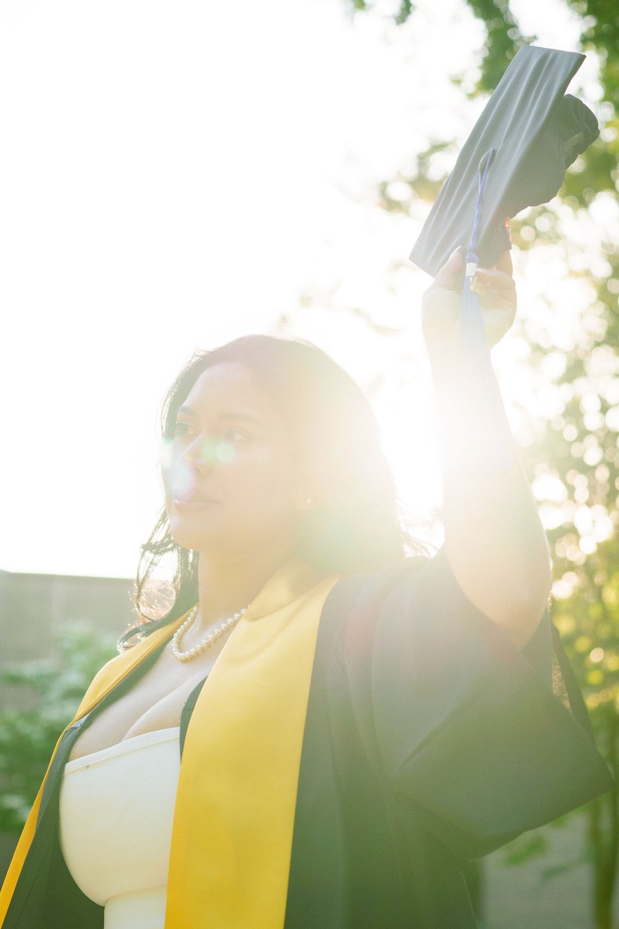 A graduation portrait by Caitlyn Morton